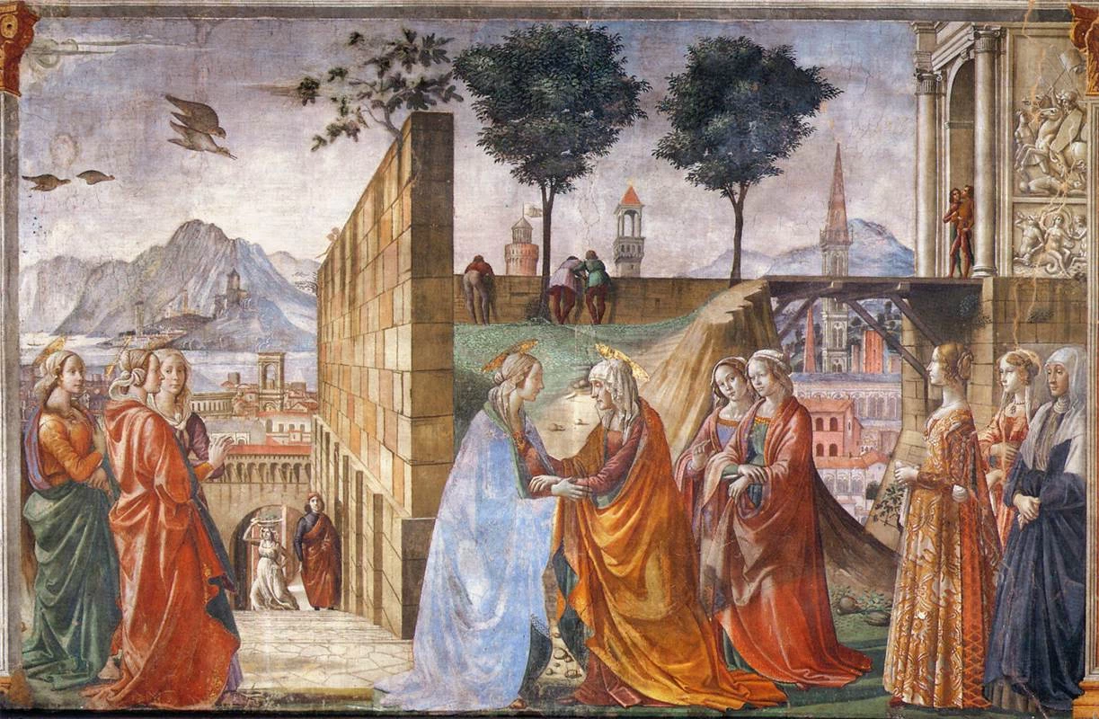 Visitazione - Cappella Tornabuoni, Santa Maria Novella, Firenze